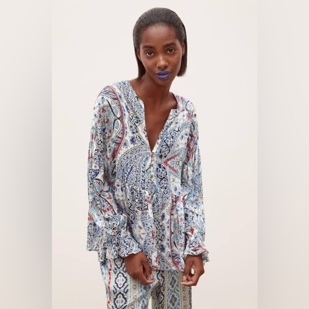 Matching set Zara boho top size XS